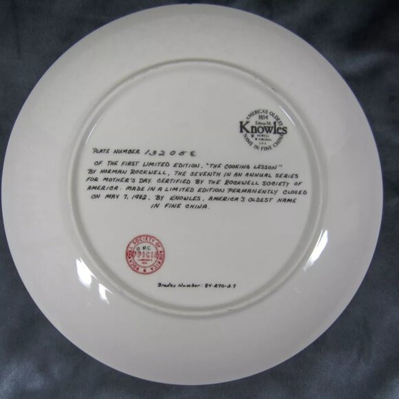 Limited Edition Knowles Norman Rockwell Mothers Day Plates Set of 8 1979-1986-SU - Picture 8 of 16